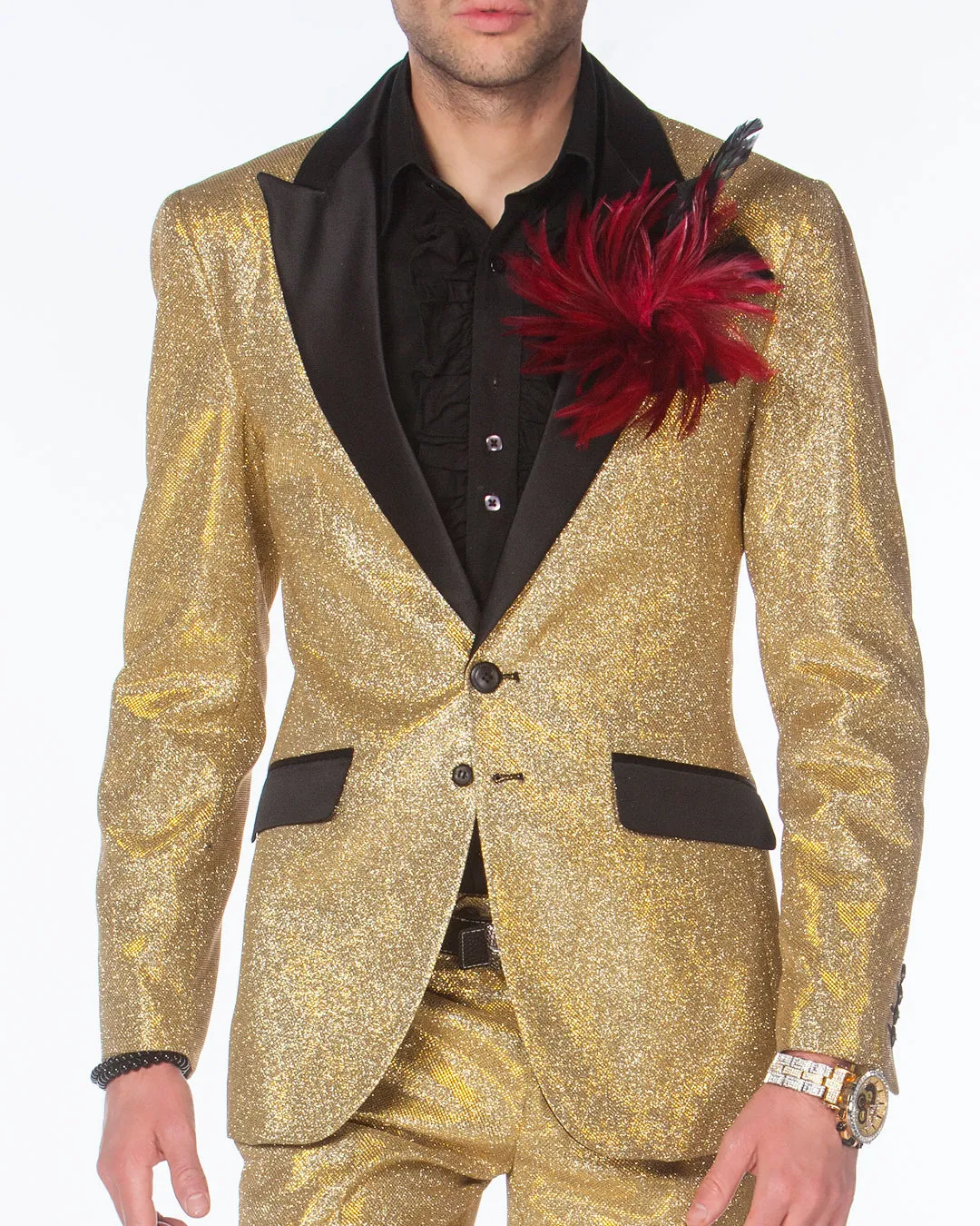 Fashion Suit - Cello Gold - Gold Prom Suit - 2020 - Fashion