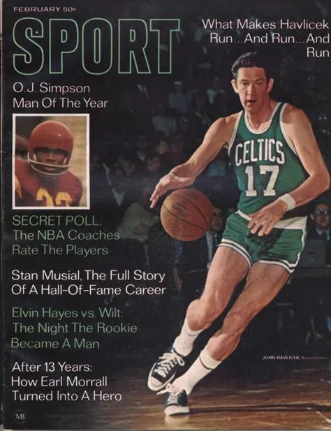 February 1969 SPORT Cover (John Havlicek, Boston Celtics)