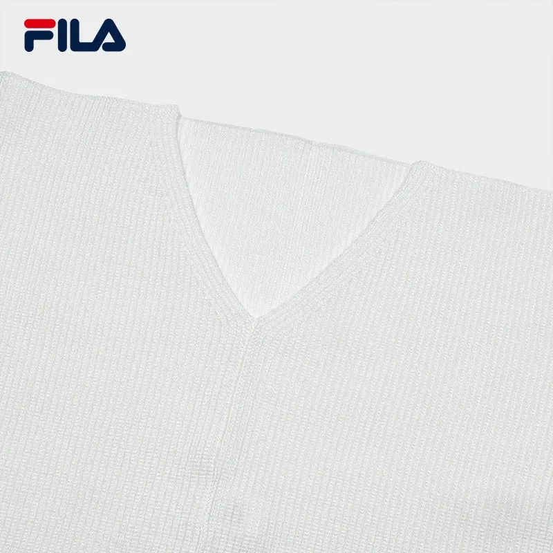 FILA CORE WHITE LINE EMERALD Women Pullover Sweater in Full Print