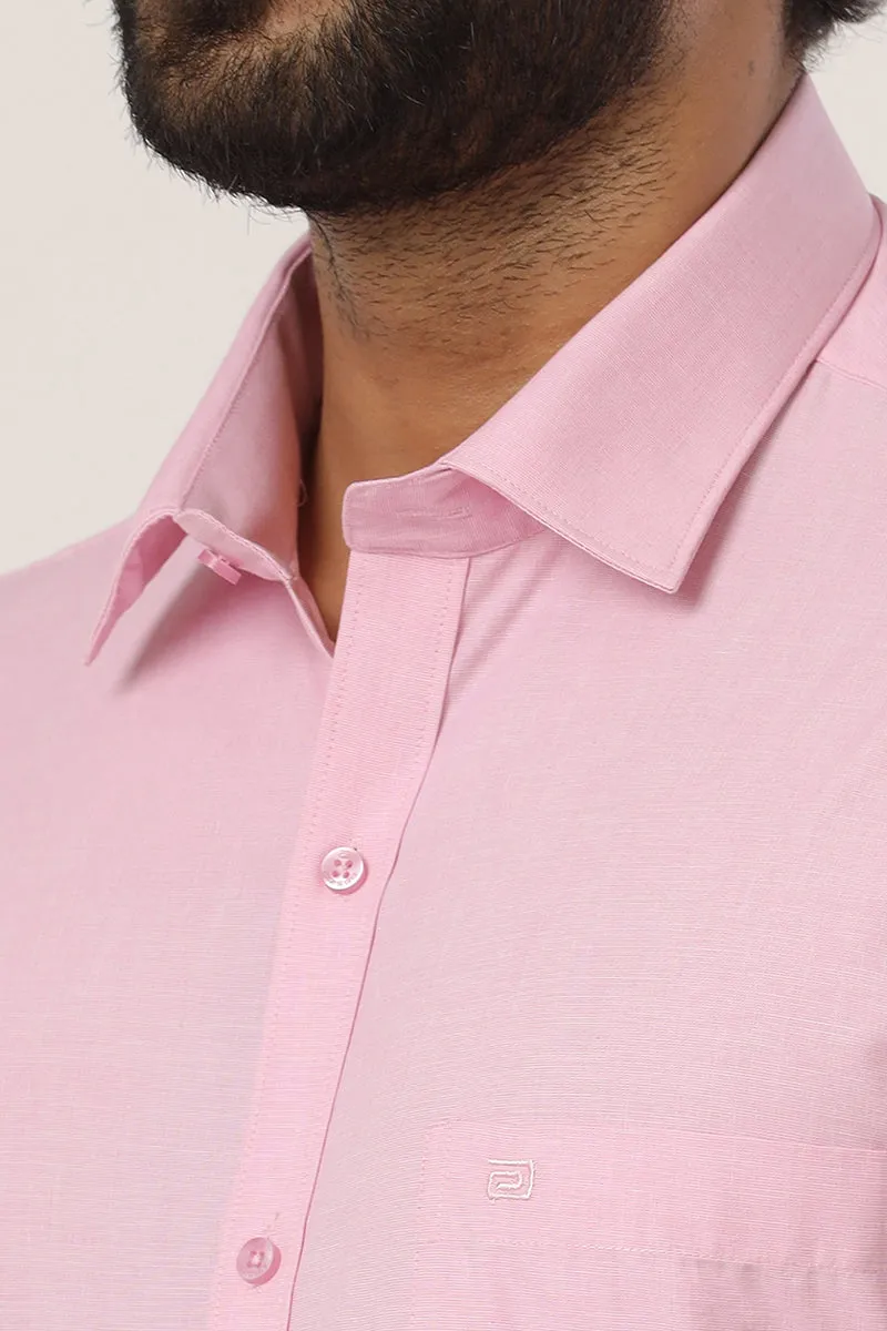 Fila - Soft Pink Formal Shirts For Men | Ariser