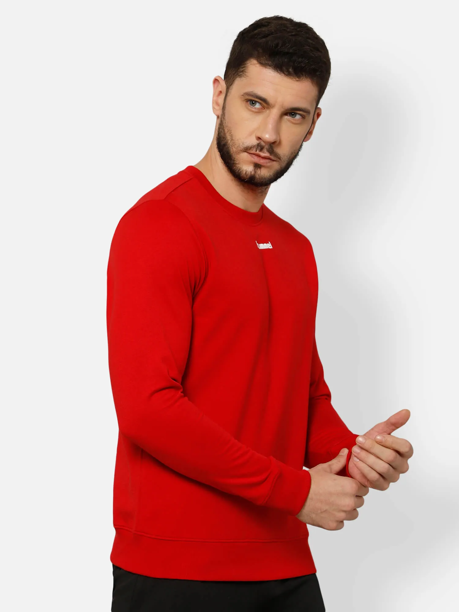 Galip Men's Solid Regular Fit Round Neck Cotton Rich Sweatshirt Comfortable soft Fabric for Everyday Use Ideal for Casual wear