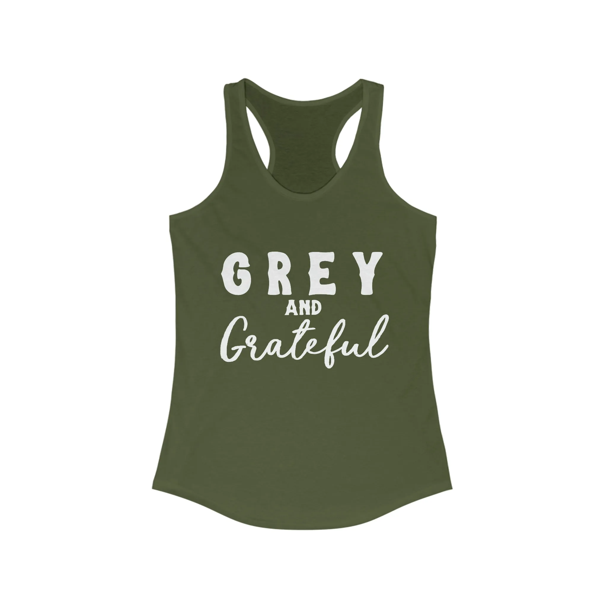 Grey & Grateful Racerback Tank