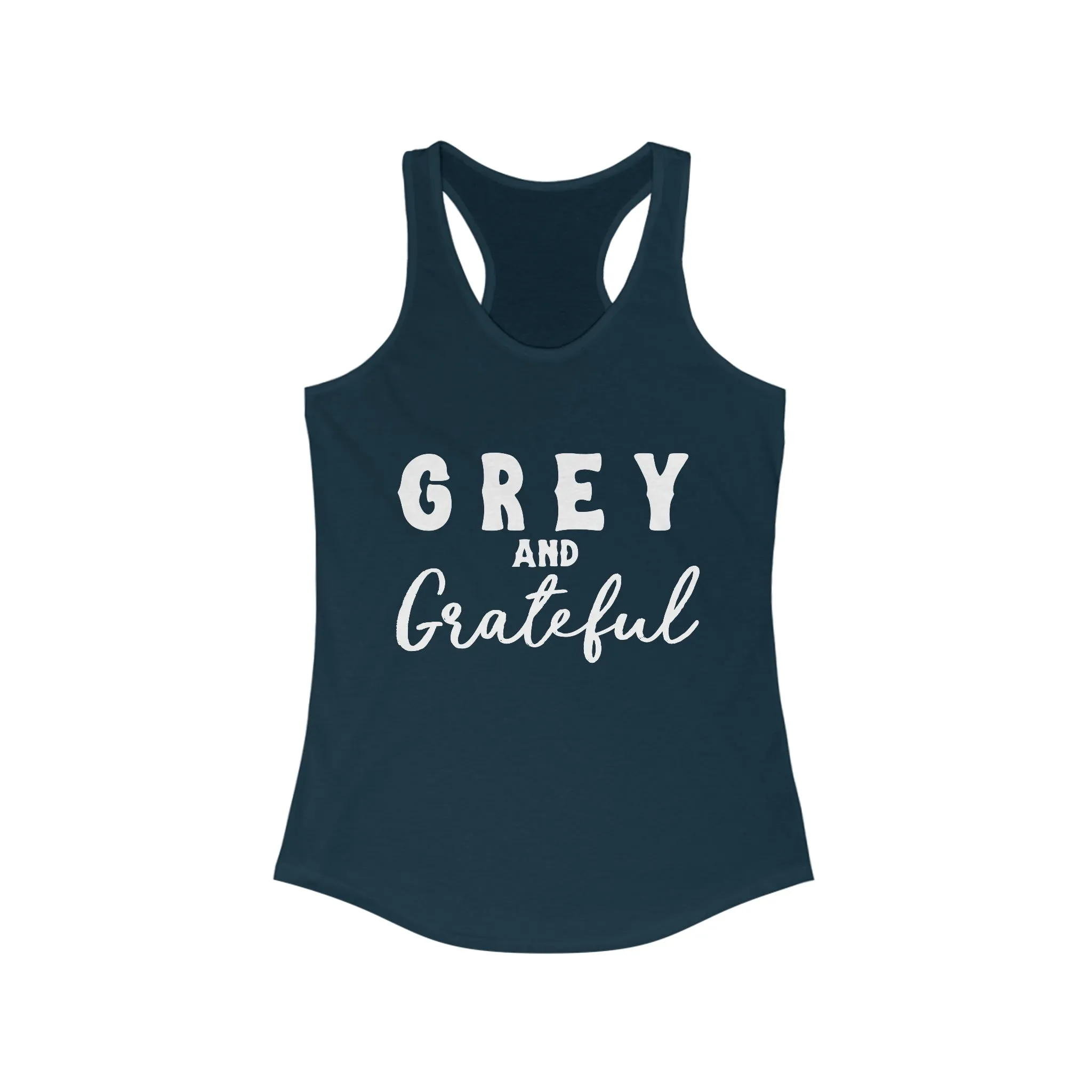 Grey & Grateful Racerback Tank