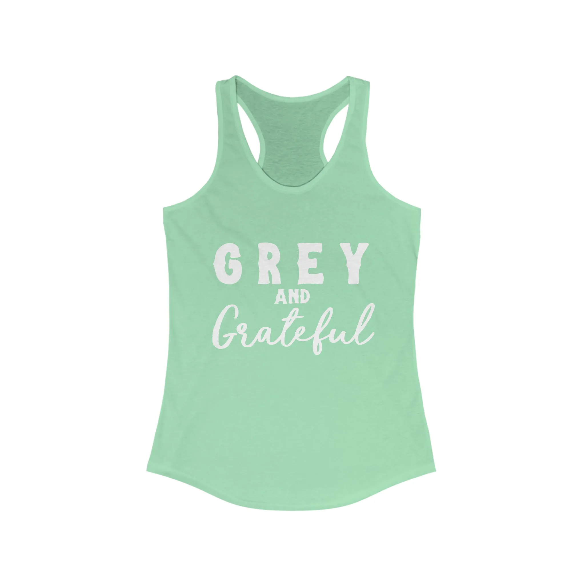 Grey & Grateful Racerback Tank