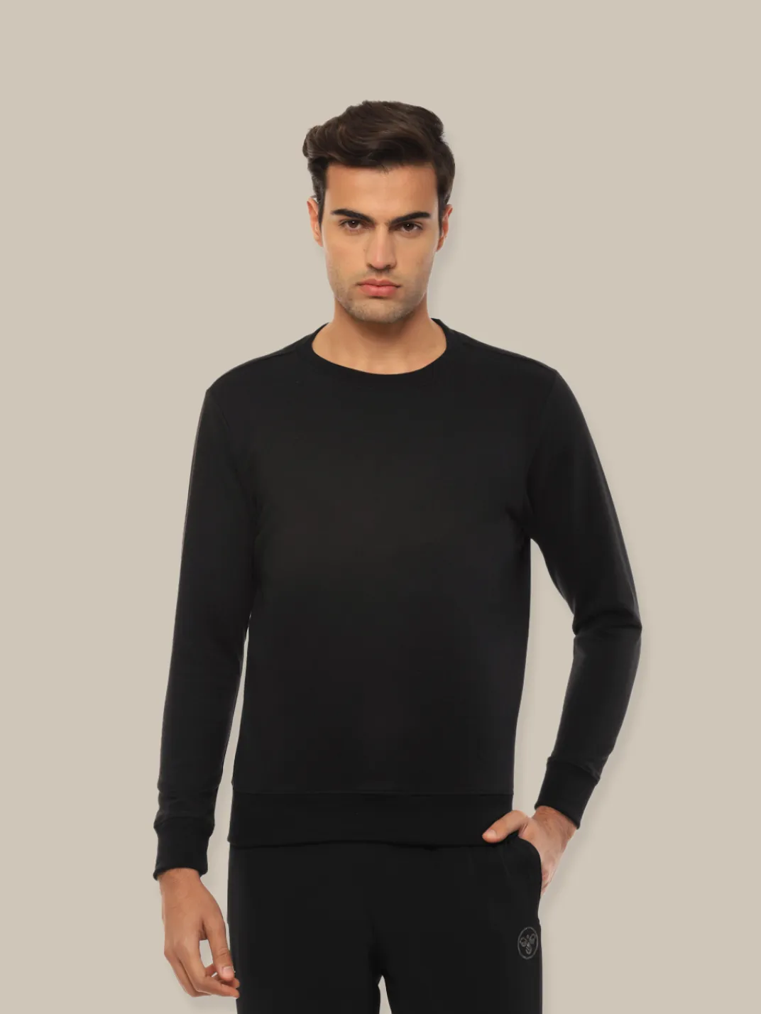 Hummel Eduk Men Black Sweatshirt B2B