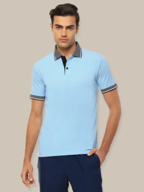 Hummel Eunike Men Blue Tshirt B2B Polo