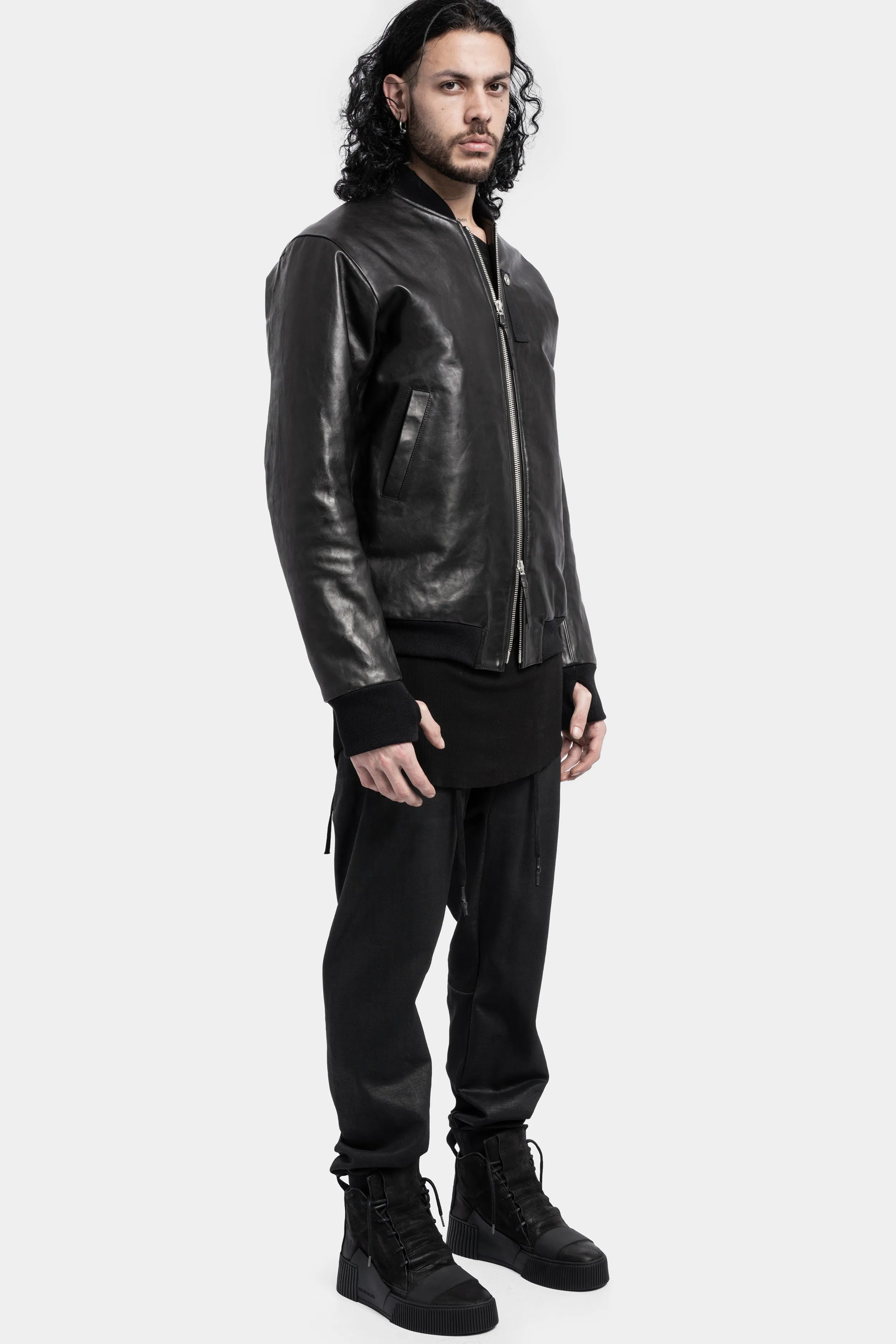 J3 - Horse leather bomber jacket