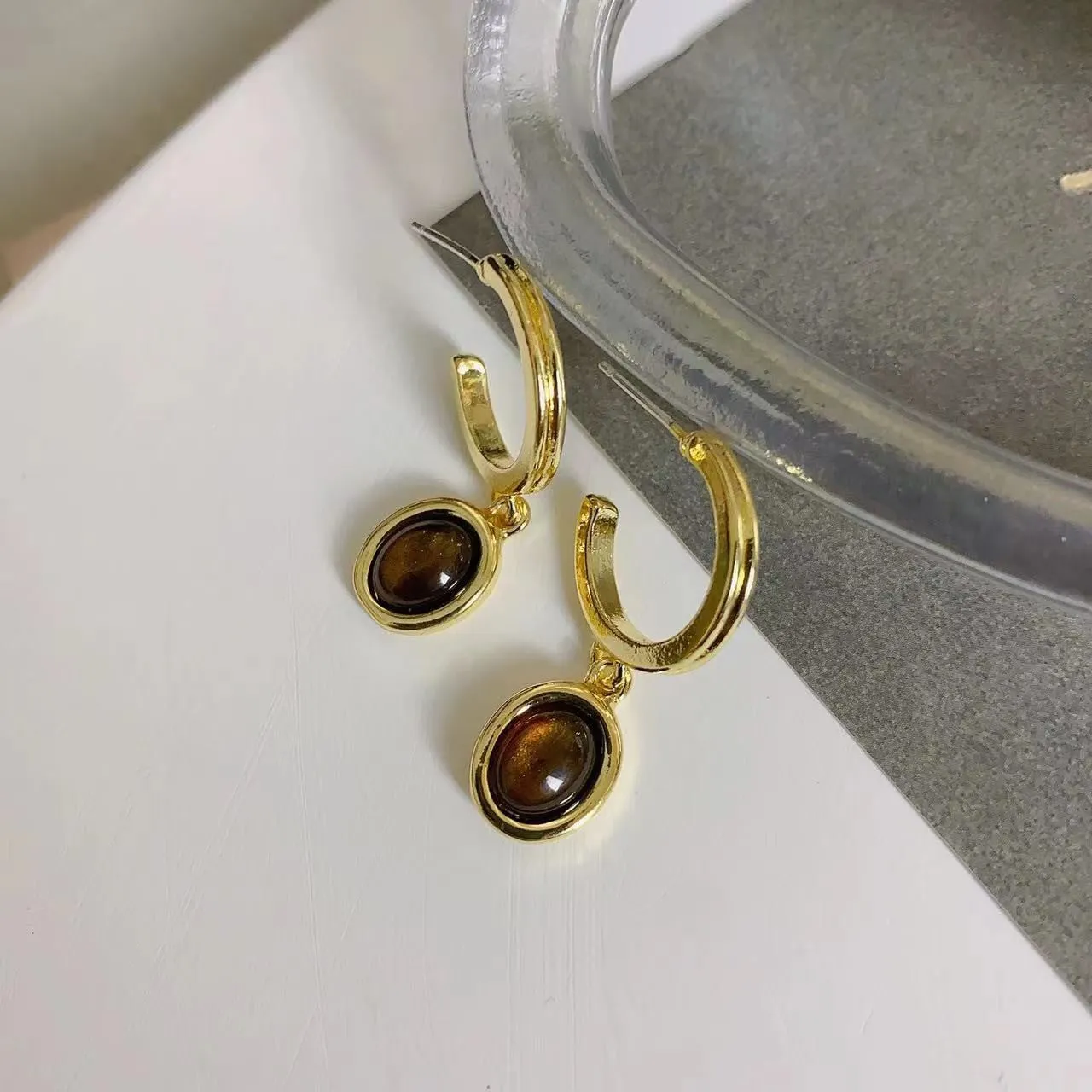 Just Lil Things  Gold Hoop Earrings jlt11660