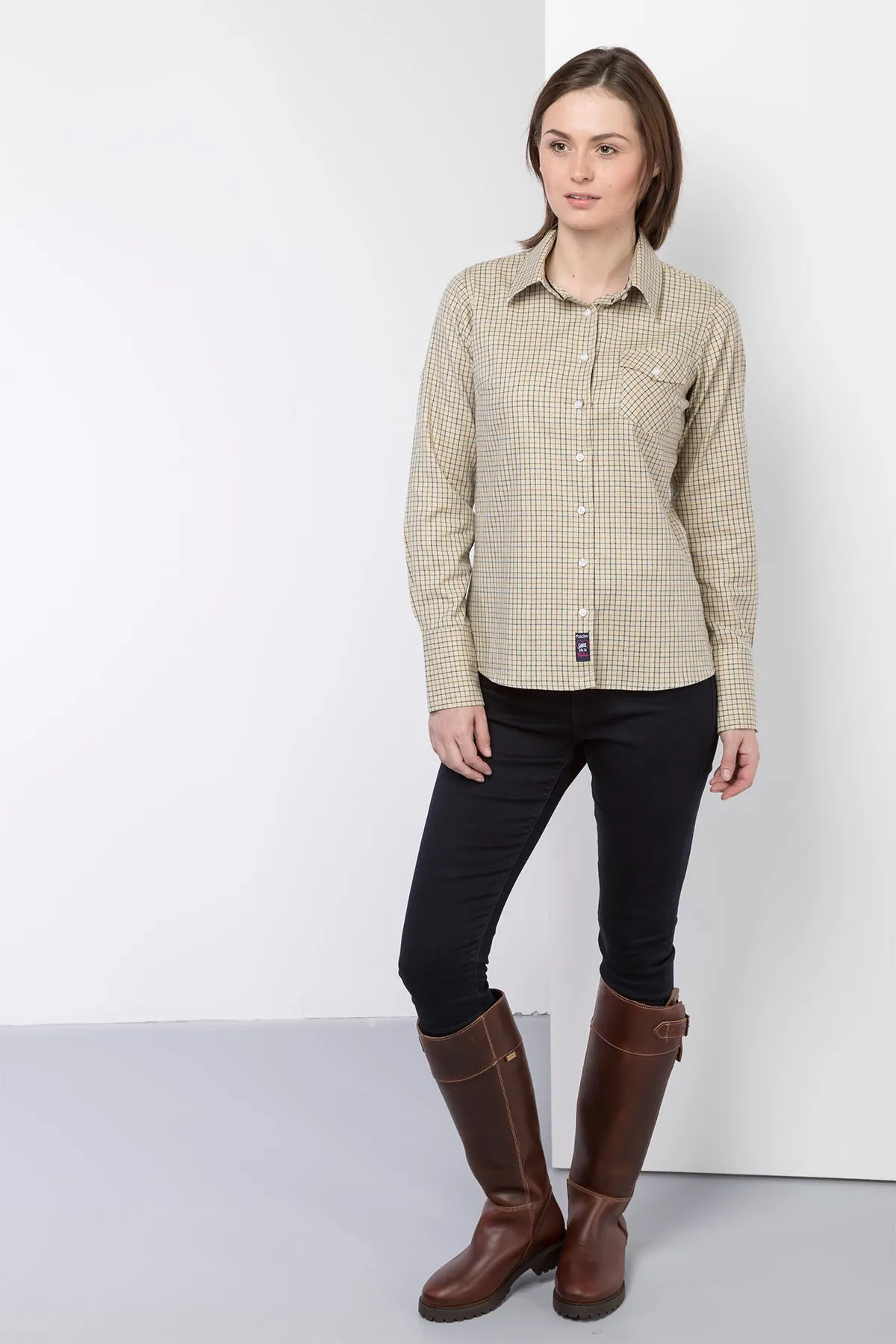 Ladies Hannah Country Check Shirt - Poacher