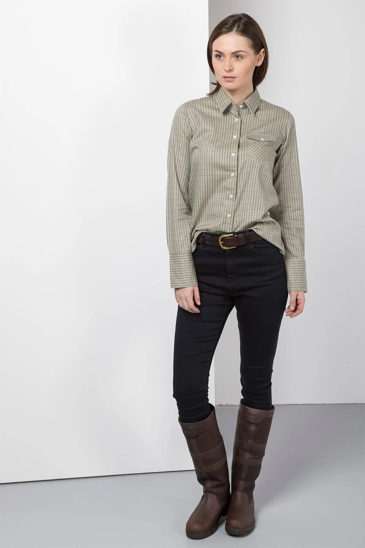 Ladies Hannah Country Check Shirt - Poacher