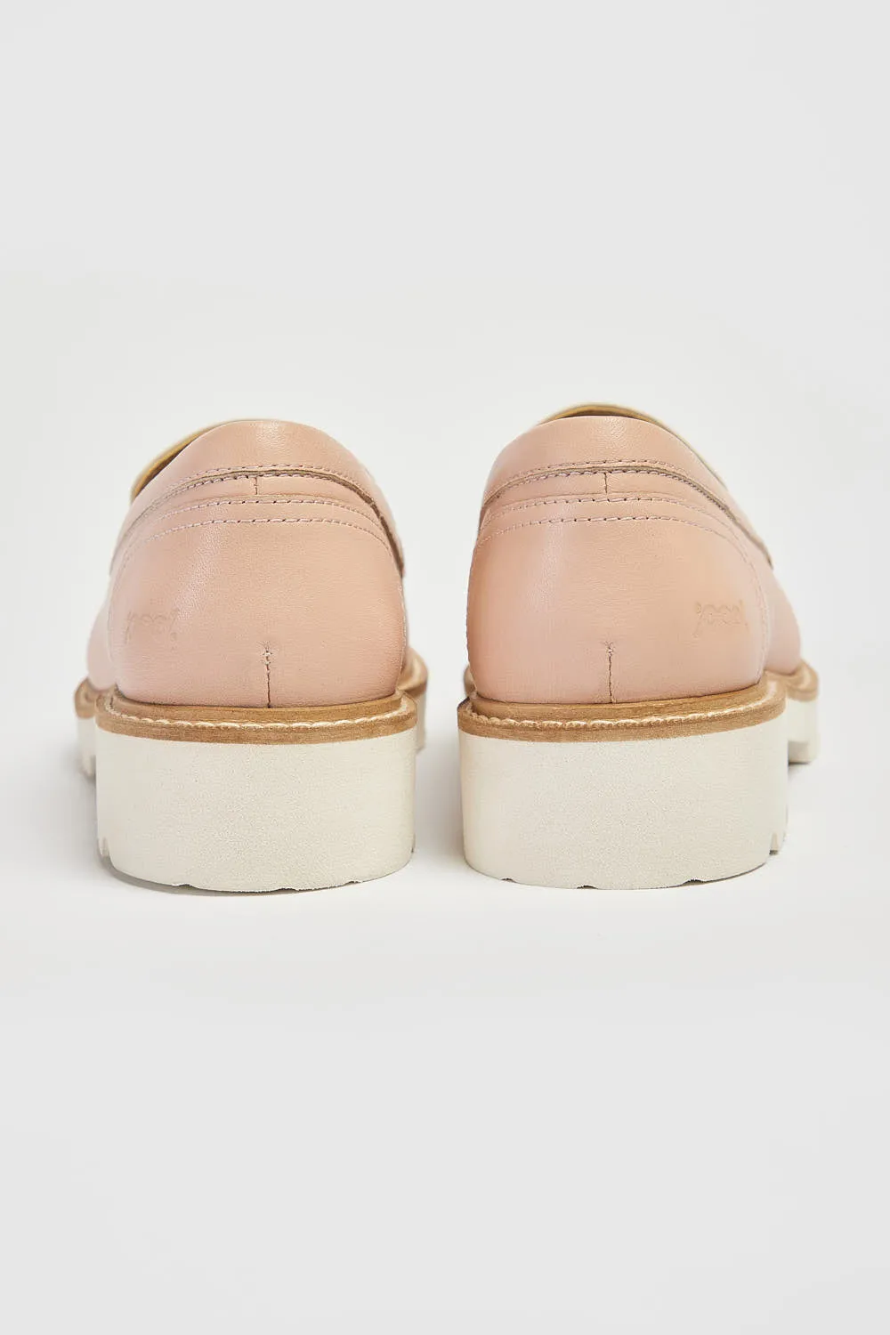 Ladies Slip On Loafers Pod Leather Ladies Shoes Pink Kendal sale