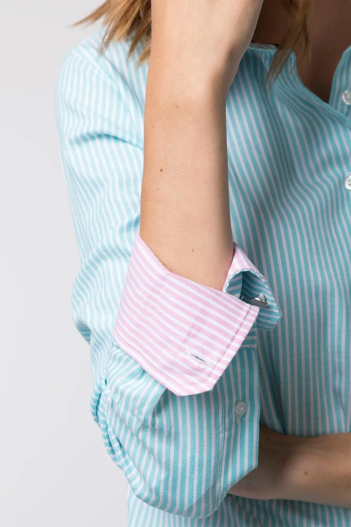 Ladies Striped Shirt - Matilda Mint