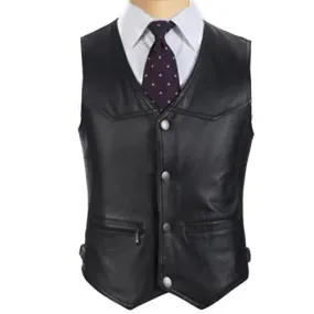 Leather Vest business casual