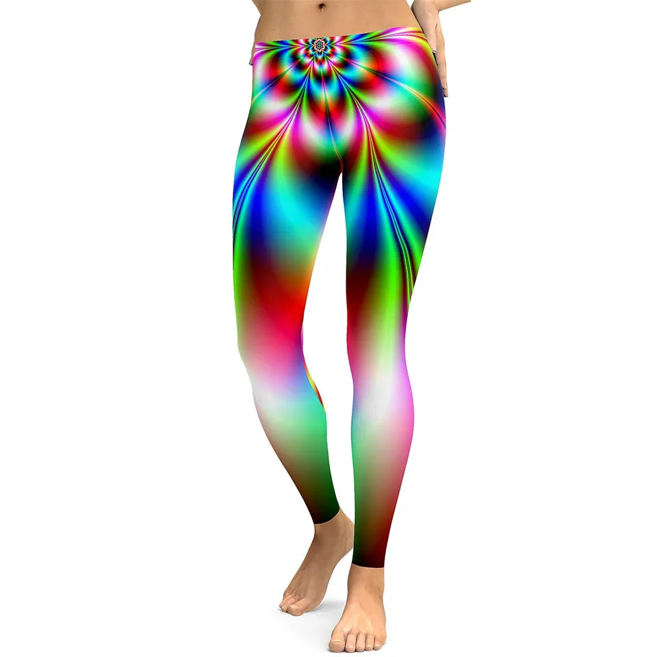 Mandala Printed High Waist Yoga Pants