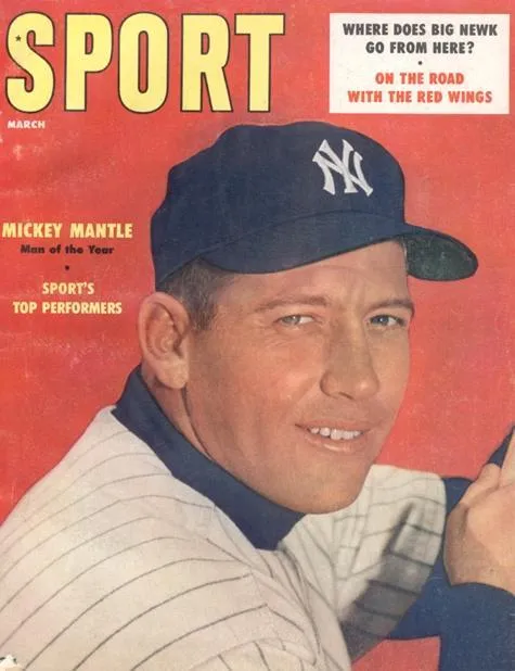 March 1957 Sport Cover (Mickey Mantle, New York Yankees)