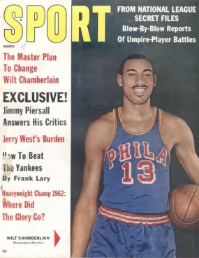 March 1962 SPORT Cover (Wilt Chamberlain, Philadelphia Warriors)