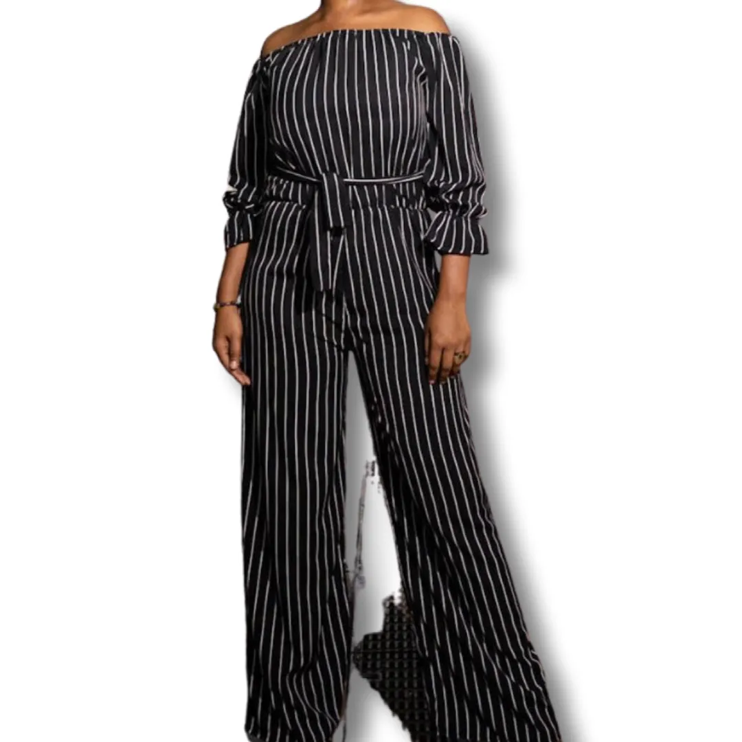 ME & MOMMY BLACK & WHITE JUMPSUIT ROMPER (ADULT ONLY)