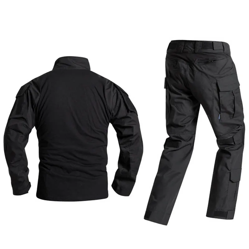 Men's Military Style T-shirt and Pants Suits Outdoor Tactical Suits Security Uniform