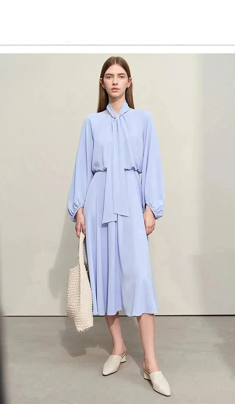 Minimalism 2024 Spring Women’s Chiffon Dress