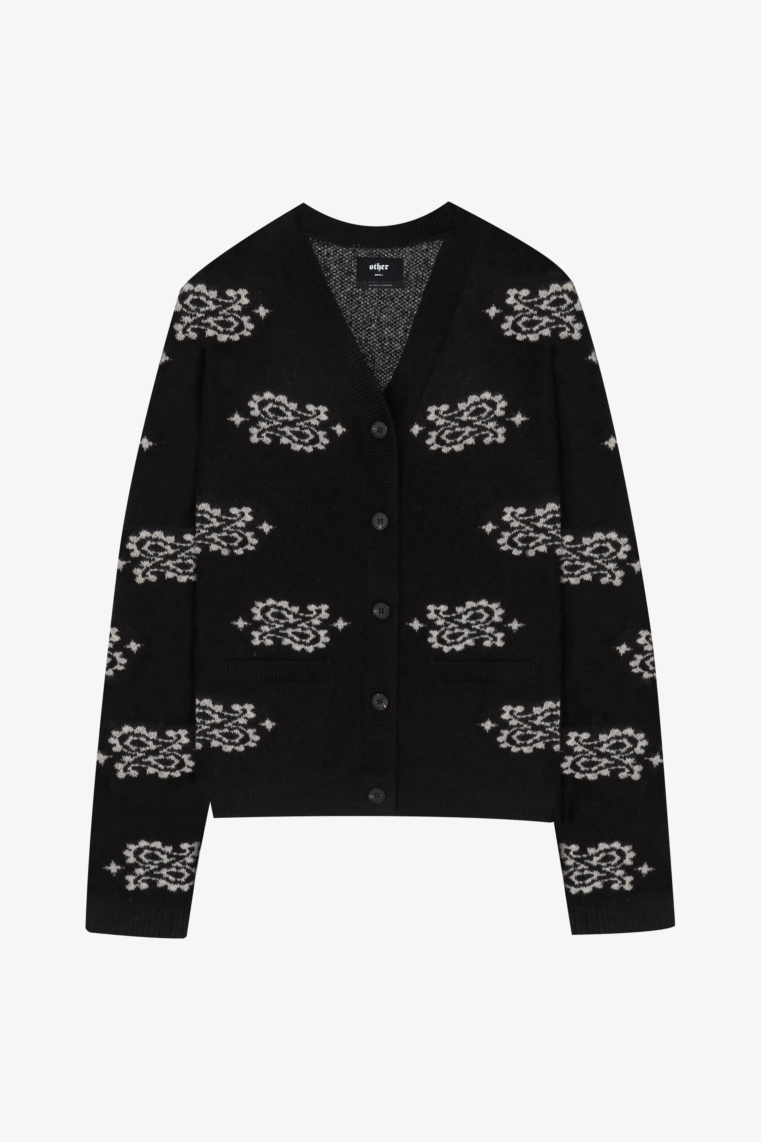 Paisley Cardigan | Black & White