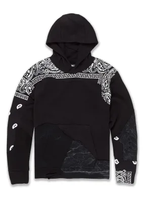 Paisley Pullover Hoodie (Noir)