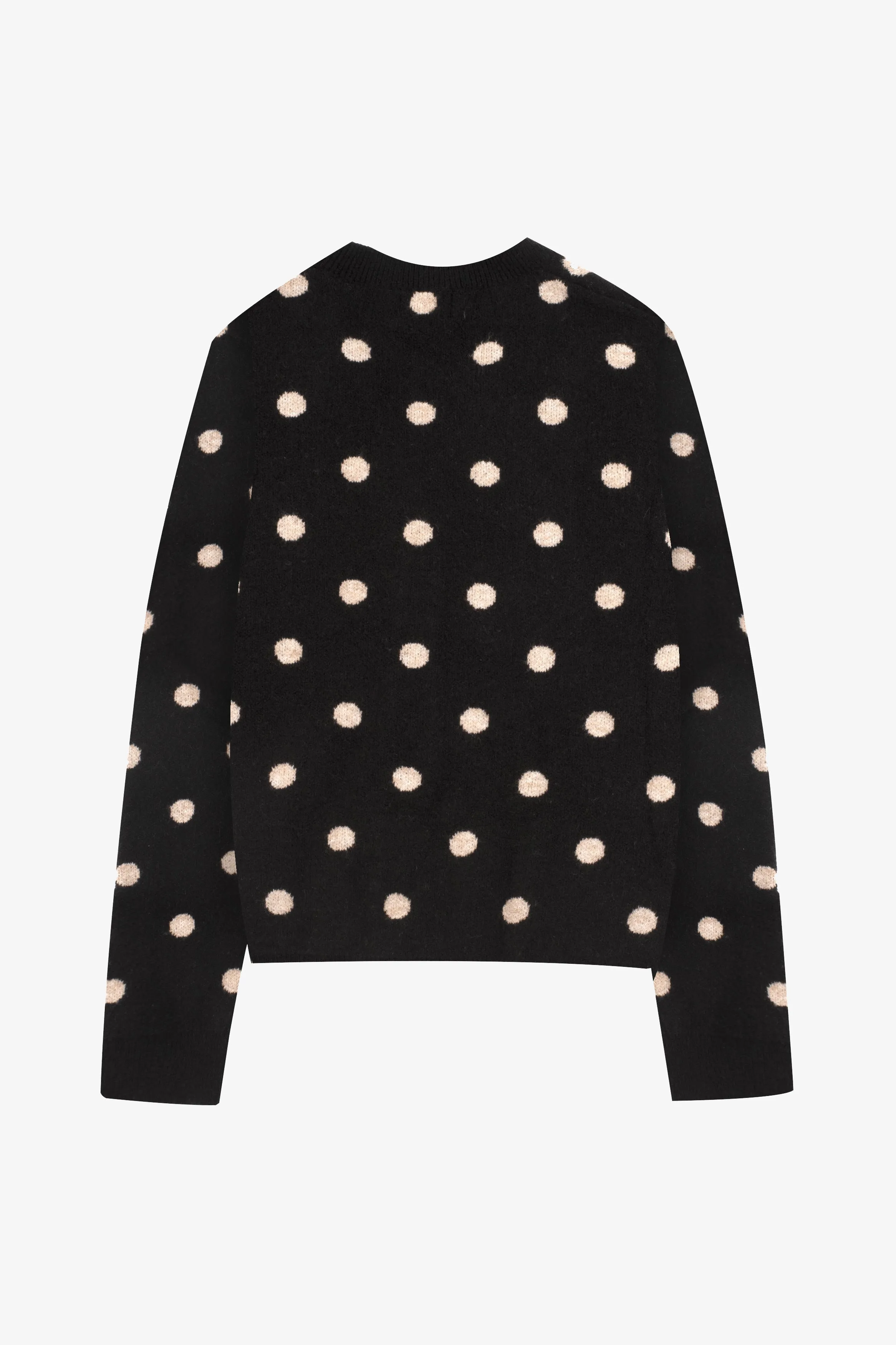 Polka Dot Cardigan | Black & White