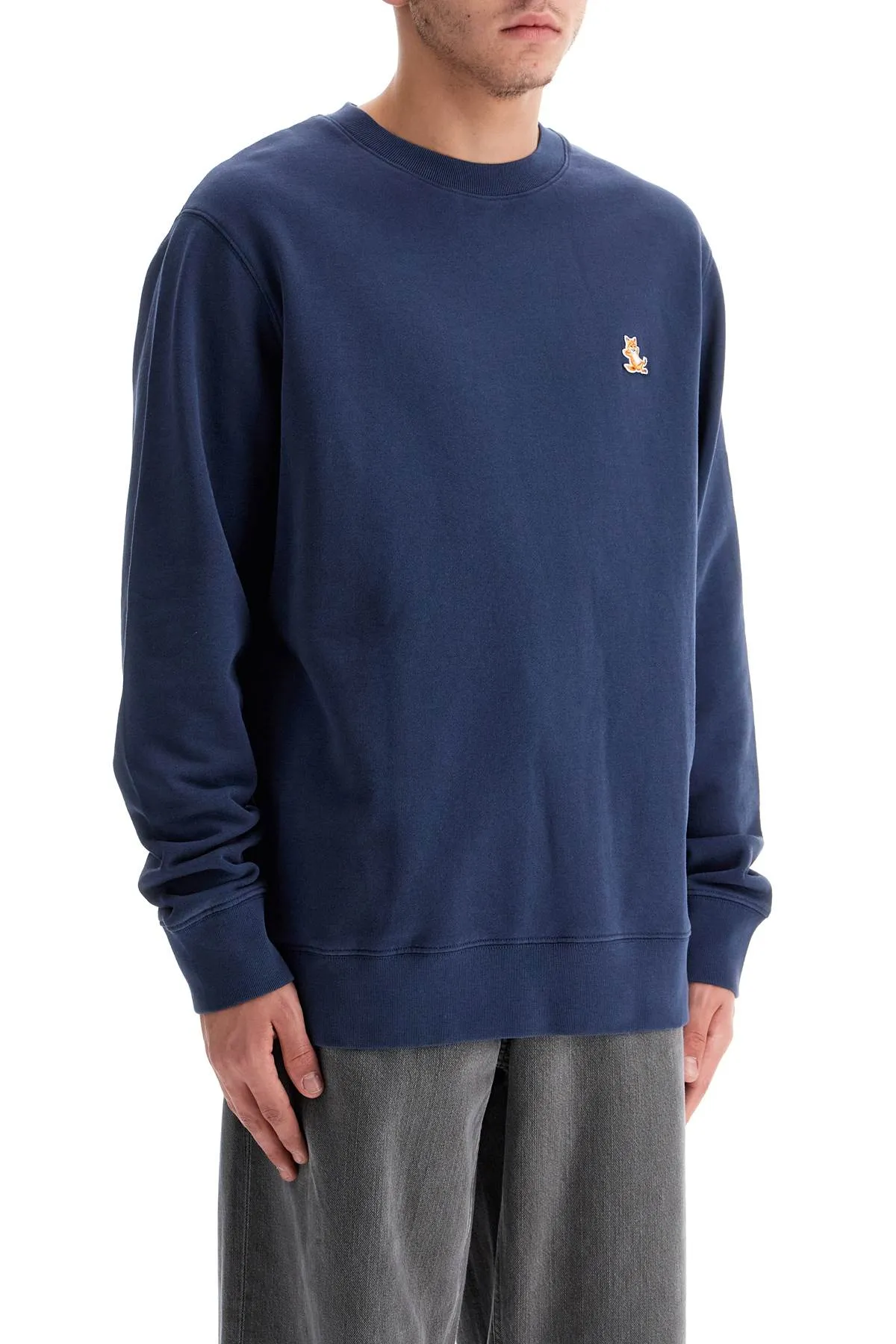 "chillax fox patch sweat LM00303KM0001 ECLIPSE BLUE