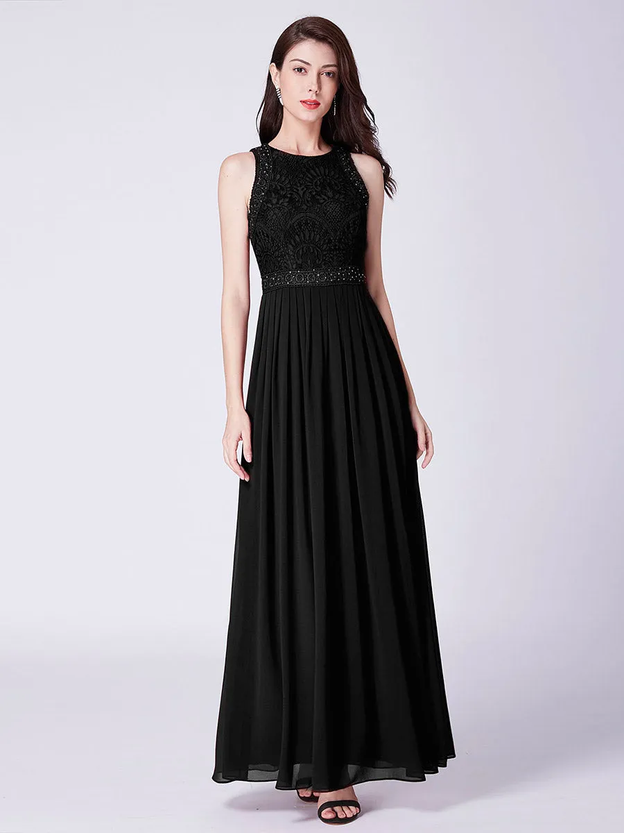 Round Neck Maxi Long Wholesale Party Dresses for Women