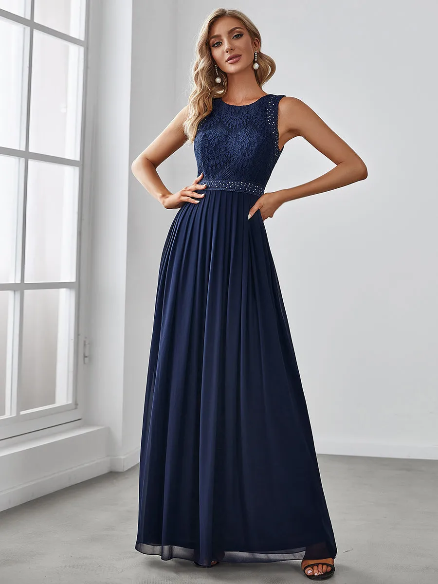 Round Neck Maxi Long Wholesale Party Dresses for Women