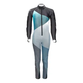 Sammi Kids Race Suit - Aqua/Black