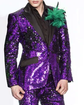 Sequin Suit for men, New R. Purple -  Prom - Tuxedo - Purple