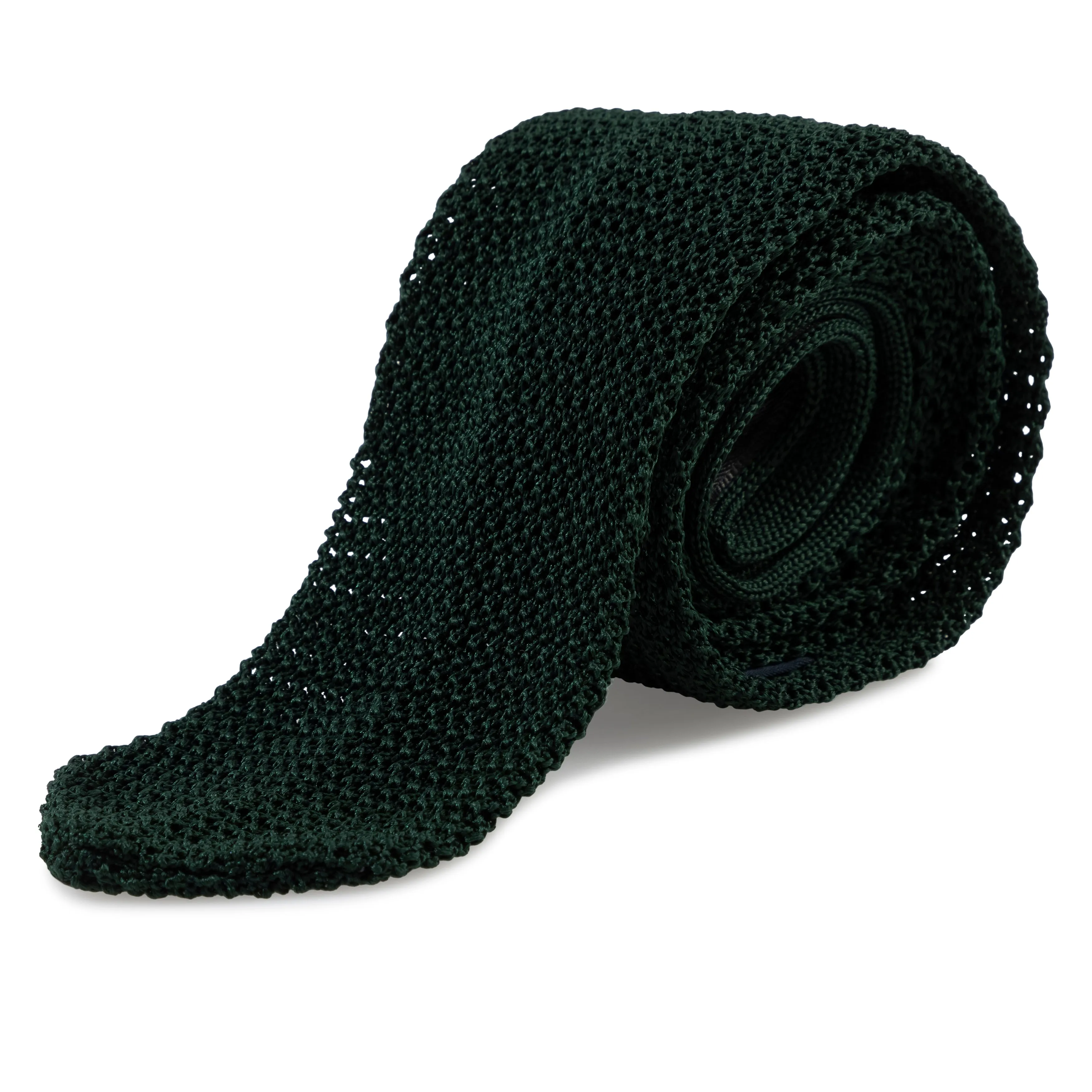 Silk Point End Knit Tie