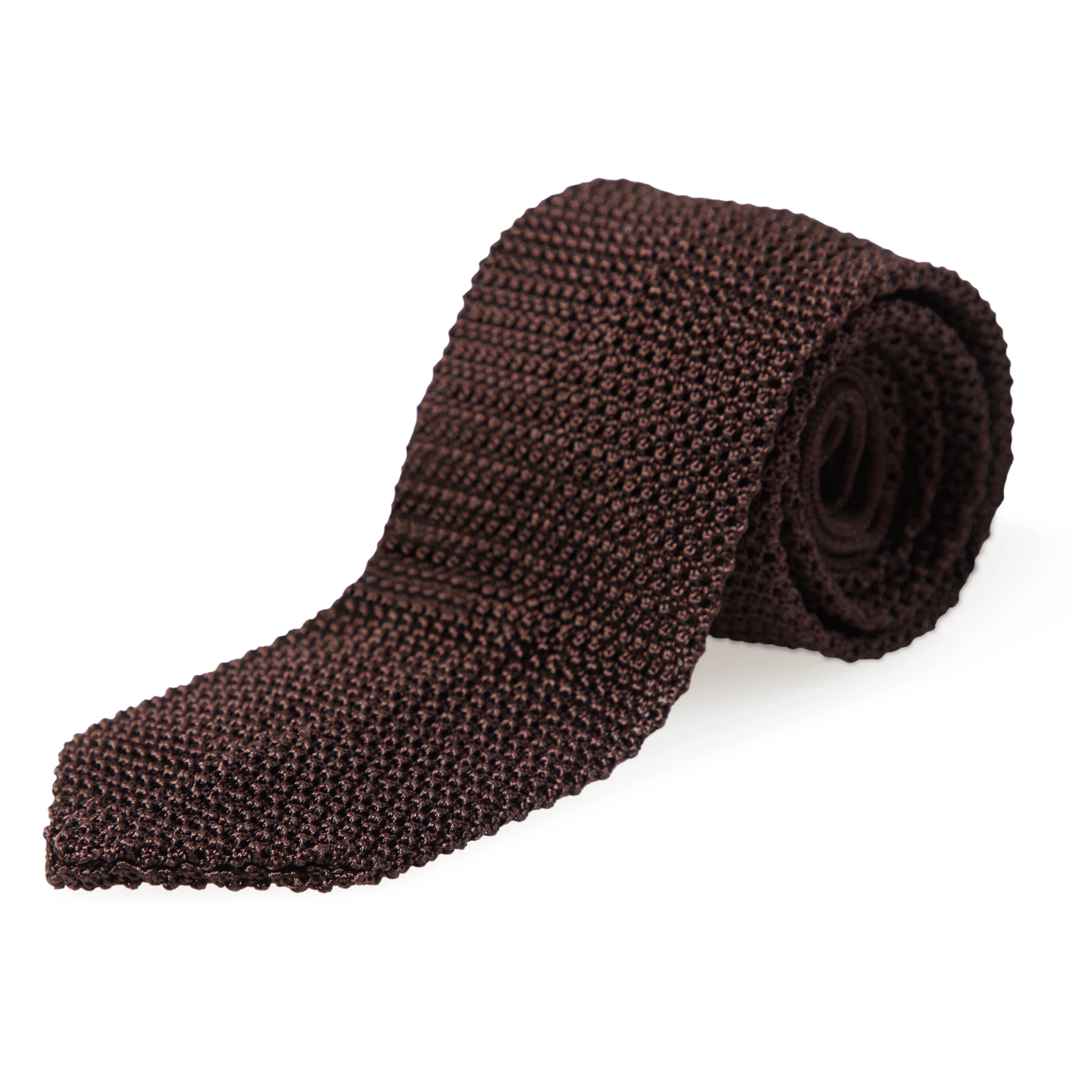 Silk Point End Knit Tie