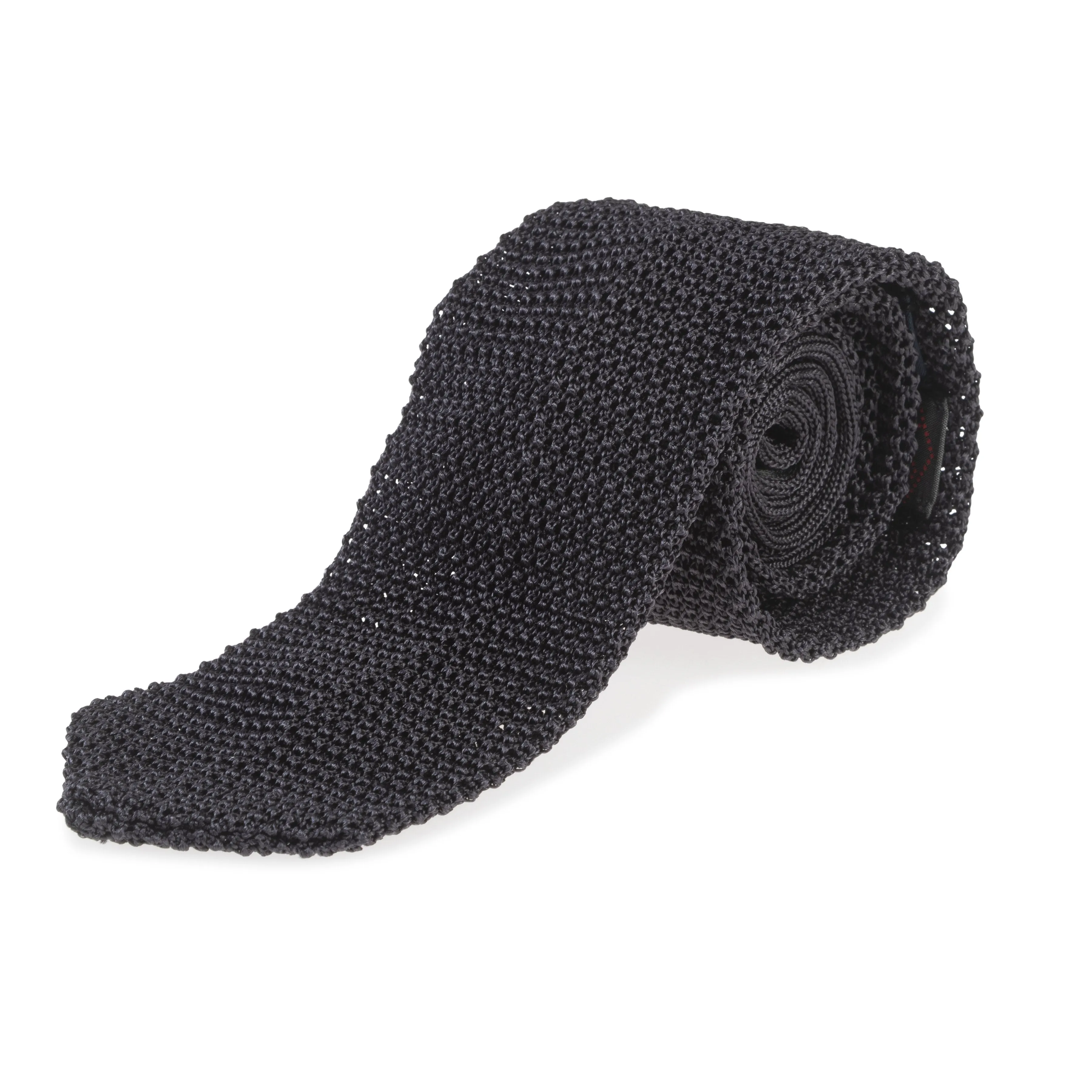 Silk Point End Knit Tie