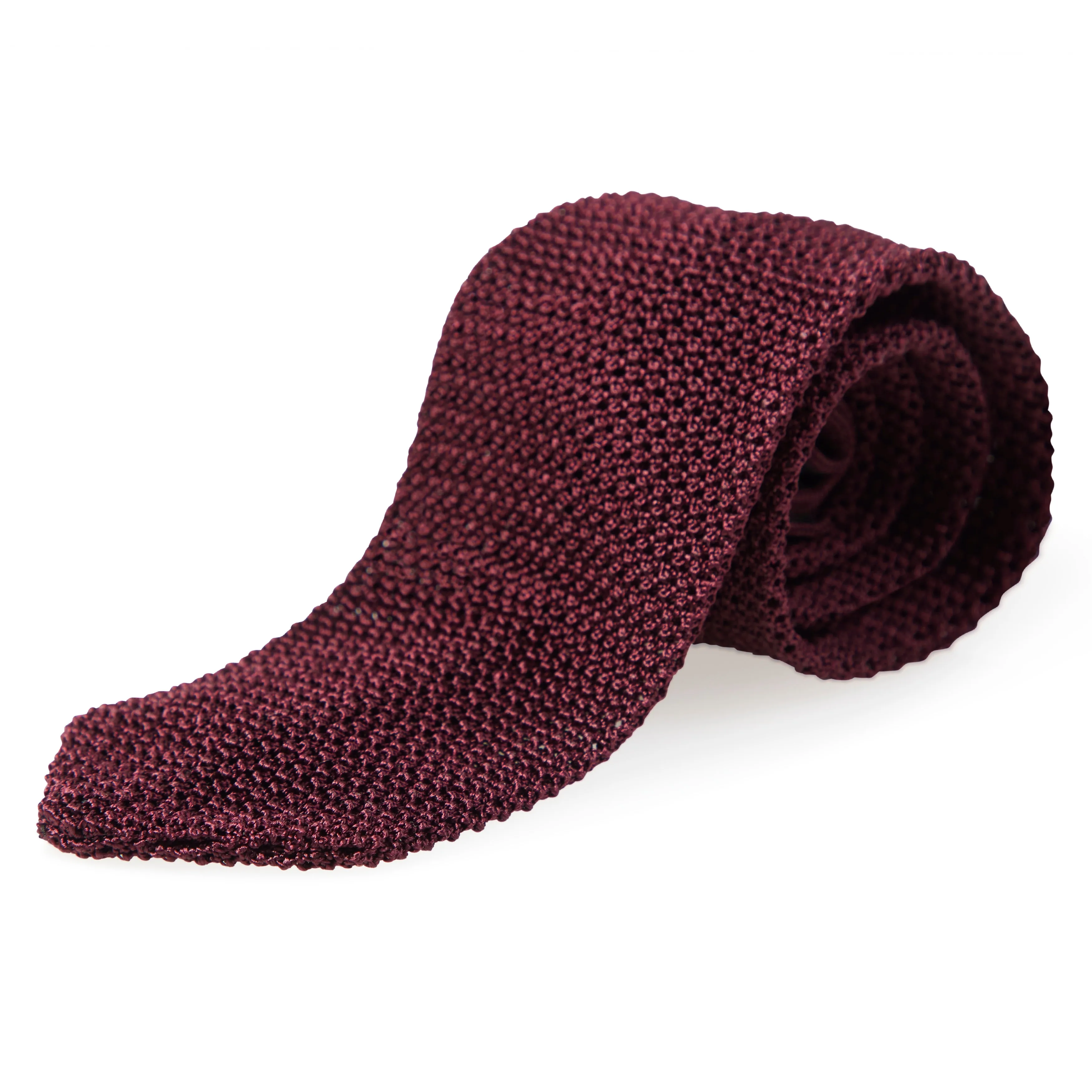 Silk Point End Knit Tie