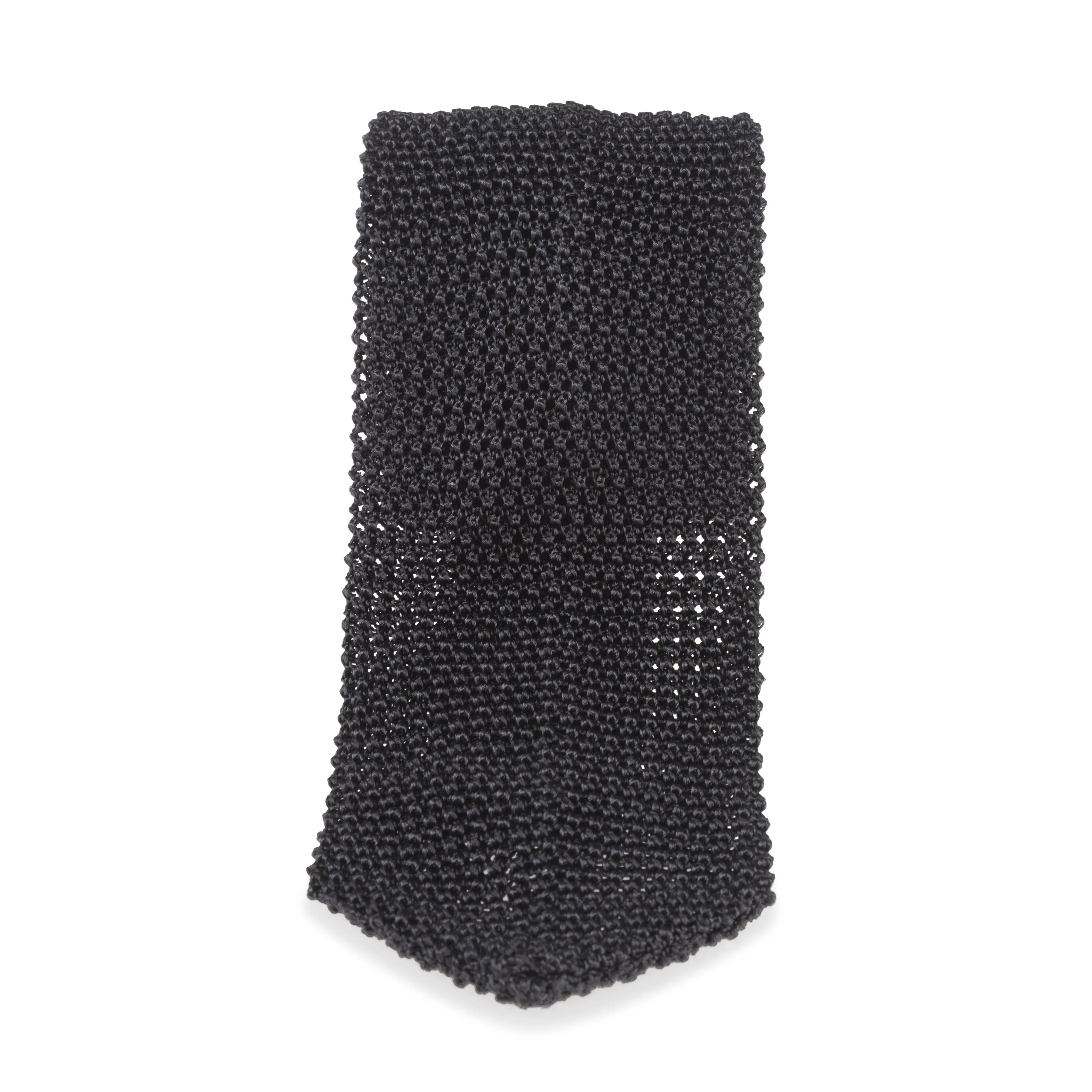 Silk Point End Knit Tie