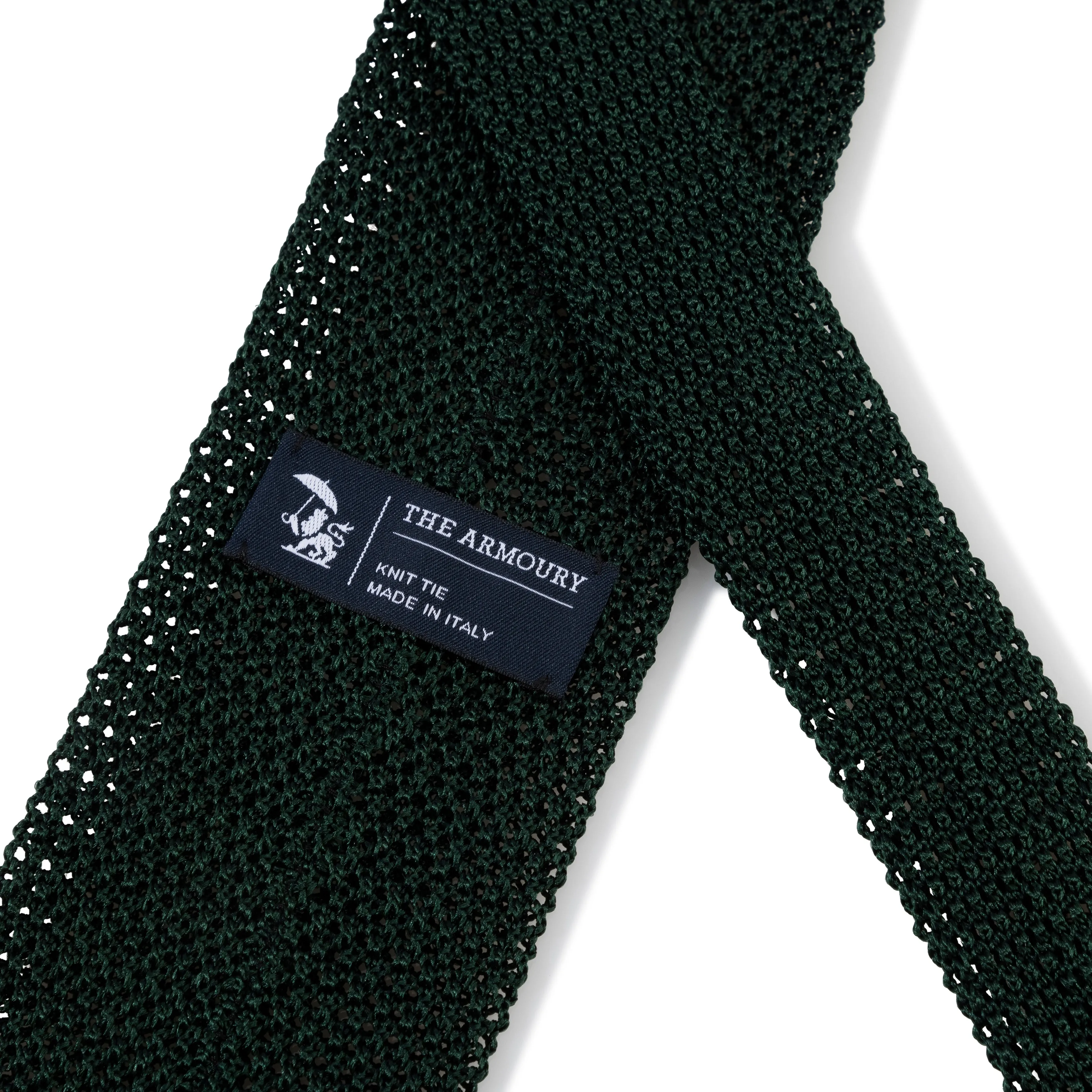 Silk Point End Knit Tie