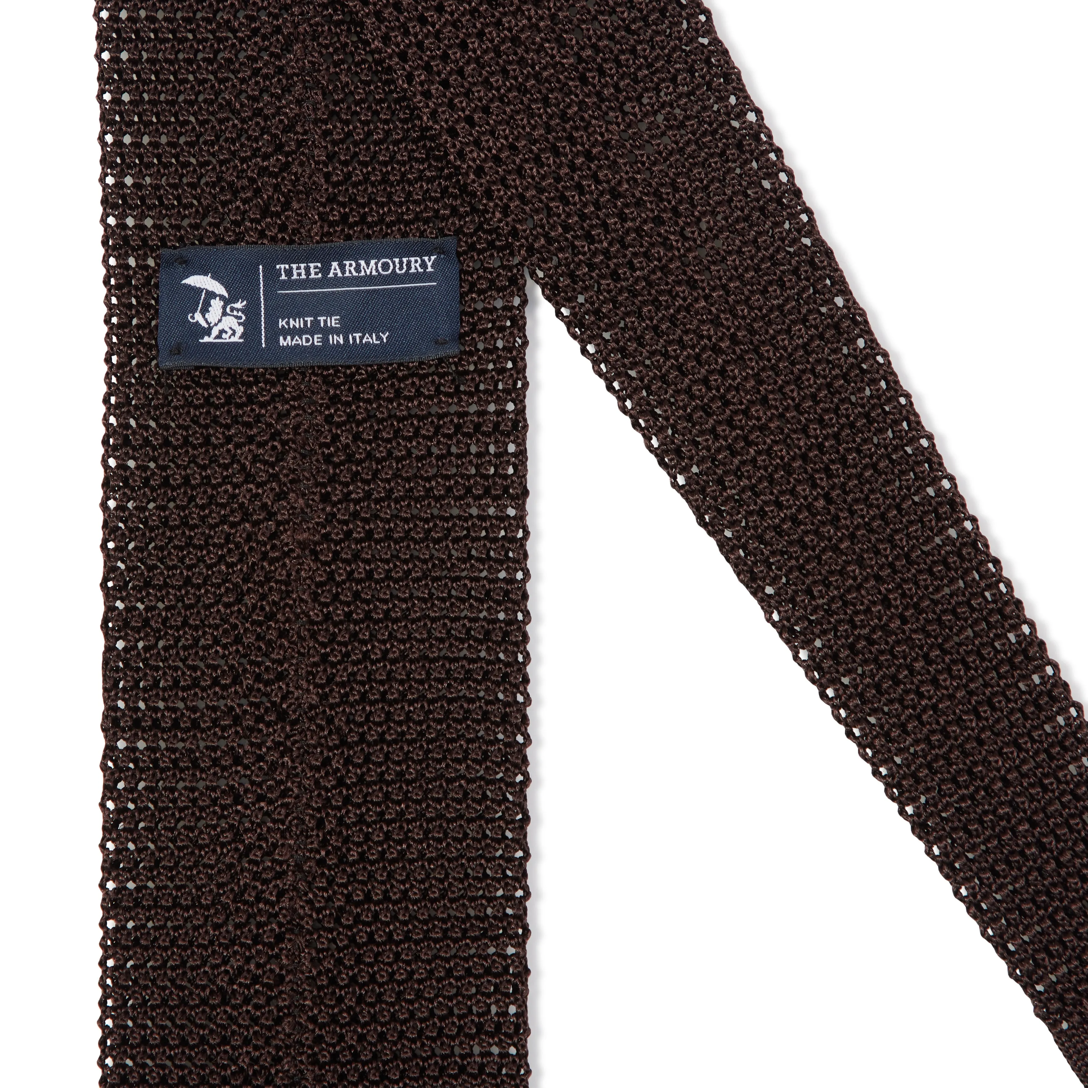 Silk Point End Knit Tie