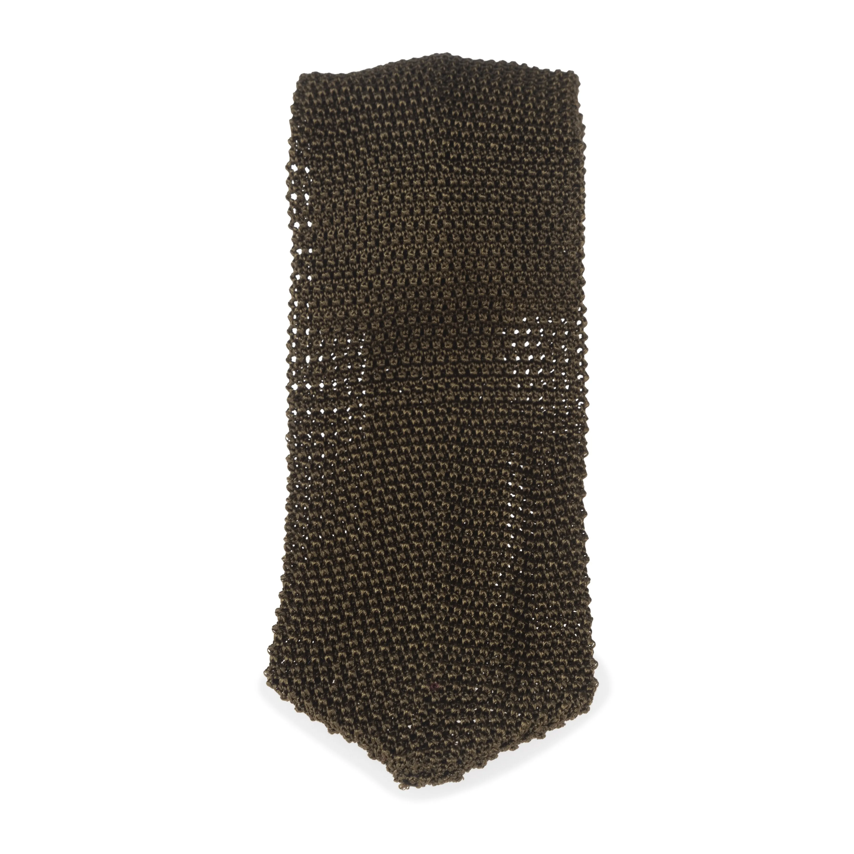 Silk Point End Knit Tie