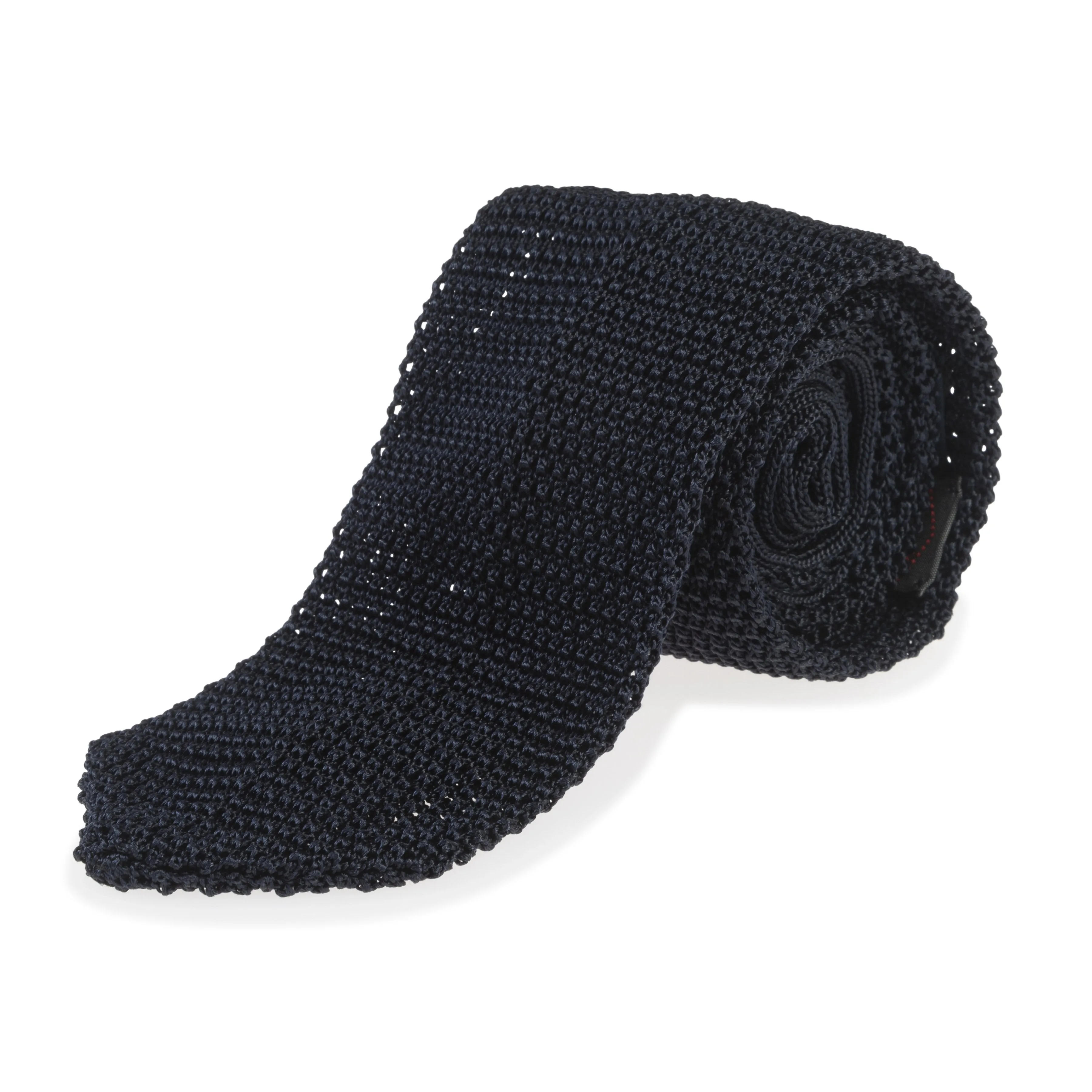 Silk Point End Knit Tie