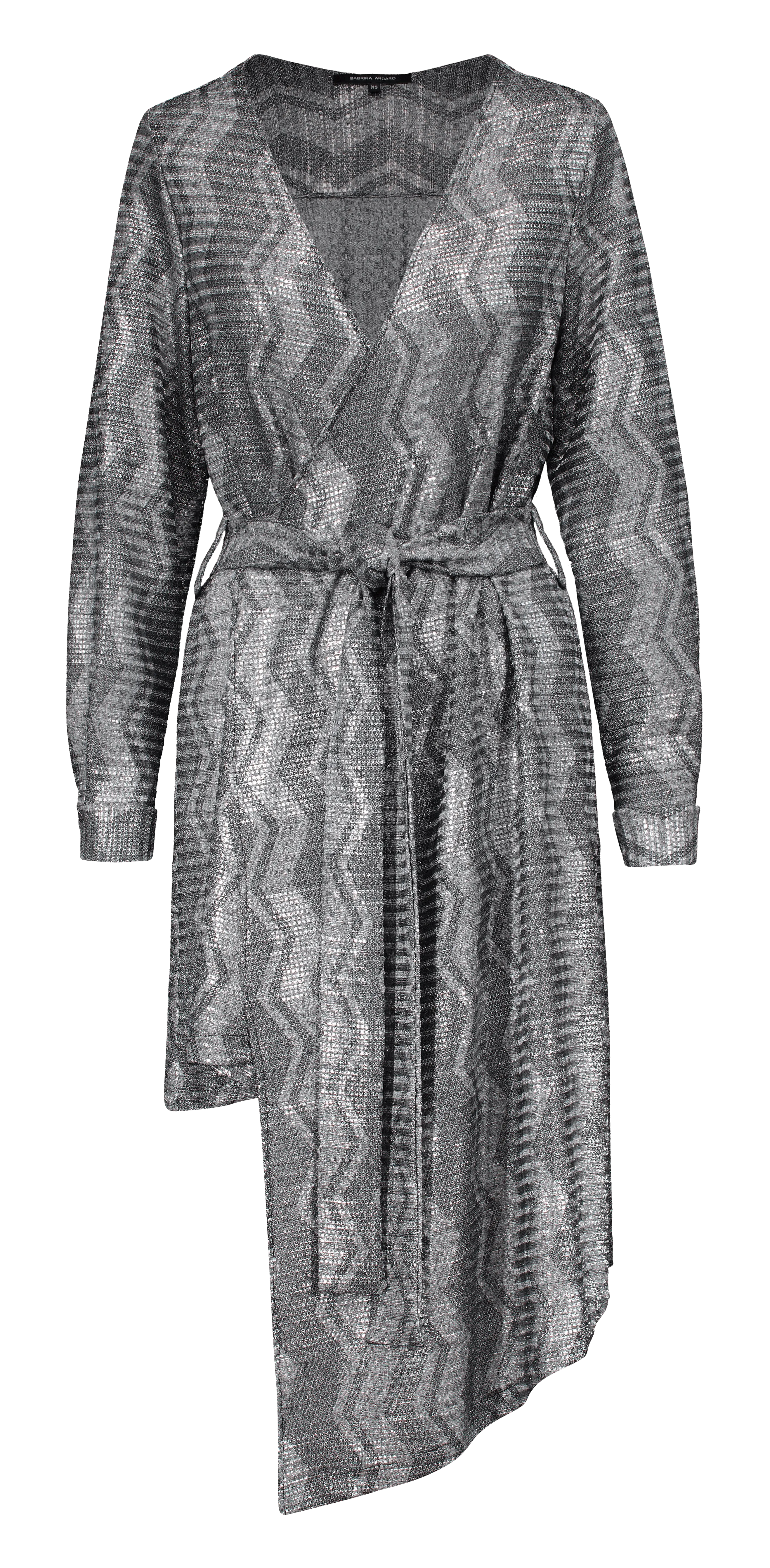 Silver Wrap Dress