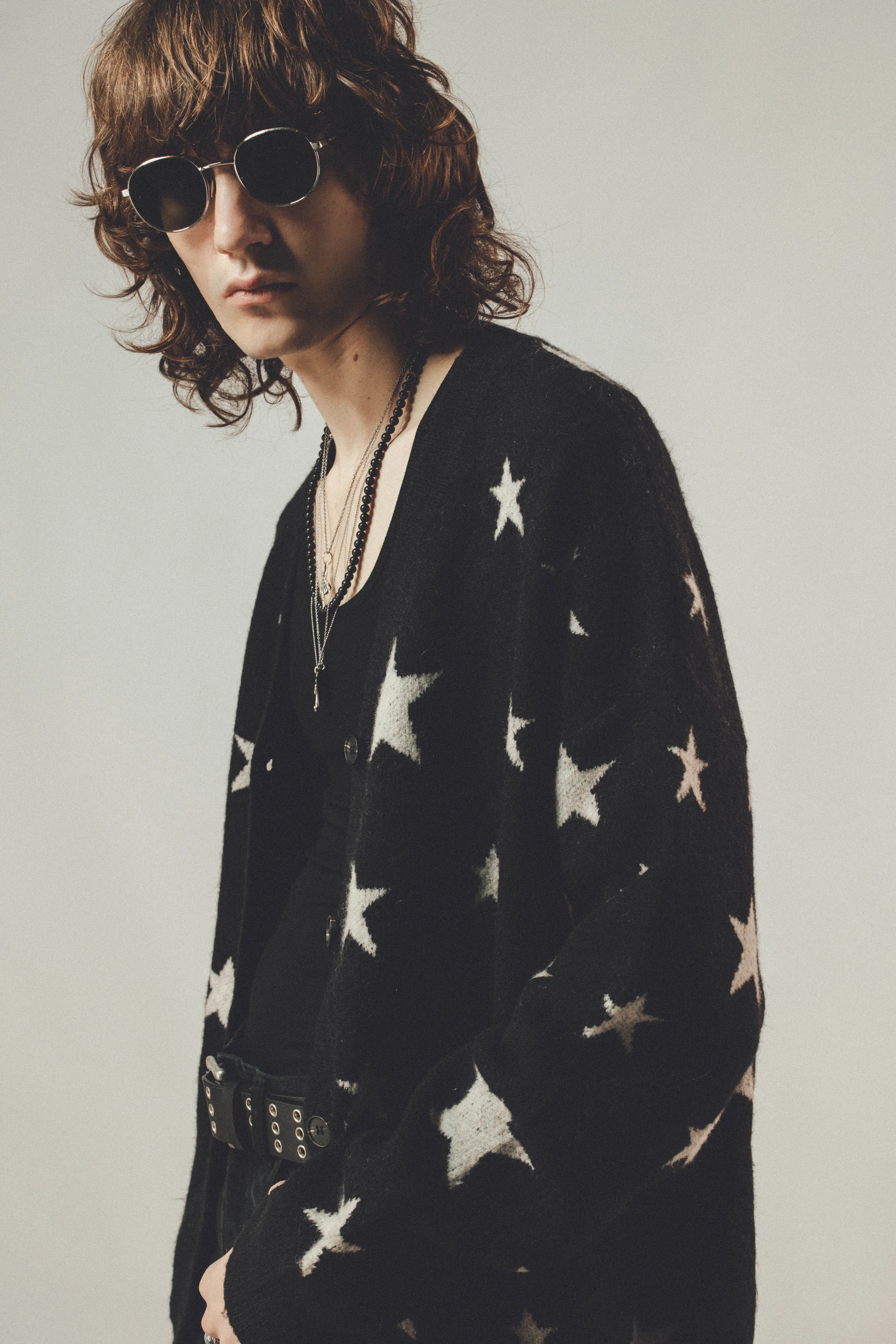 Star Cardigan | Black & White