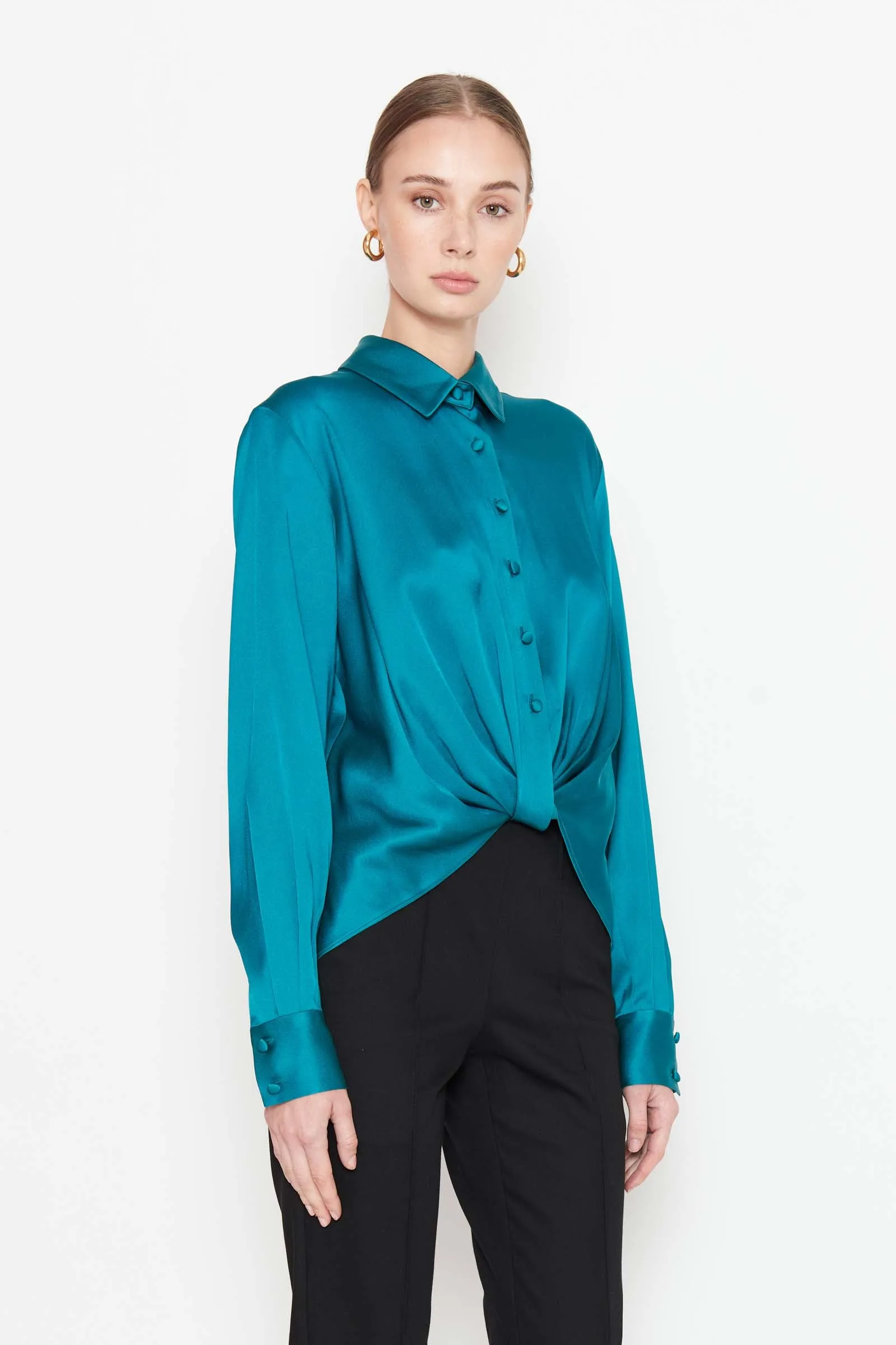 Twist Front Blouse