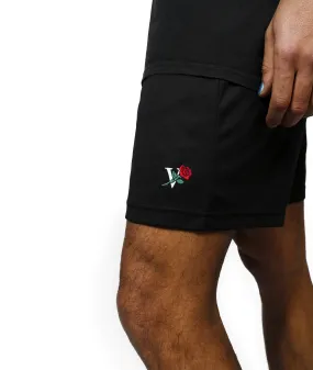 V ROSE SPORT SHORTS - BLACK