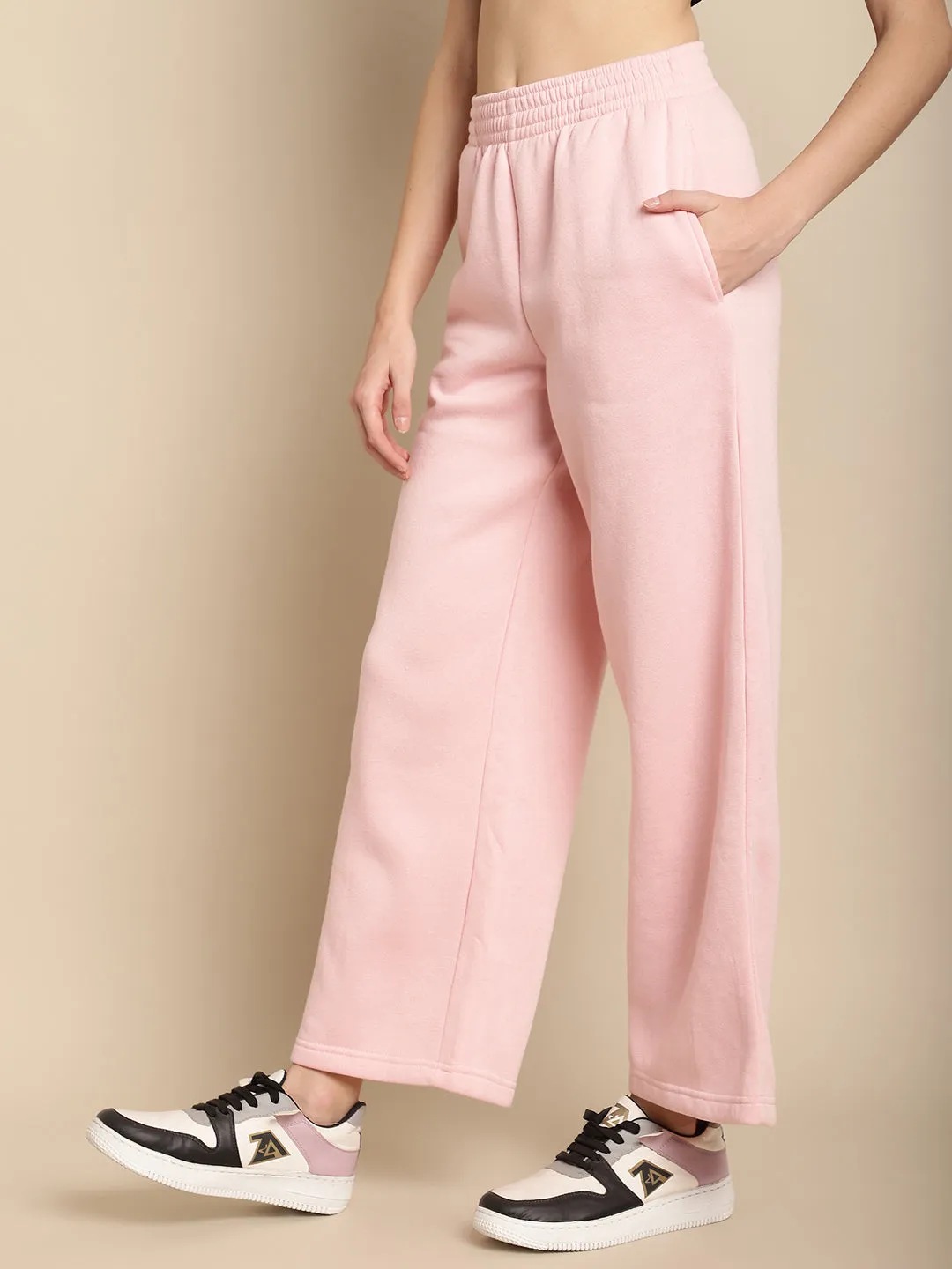 Women Baby Pink Pants