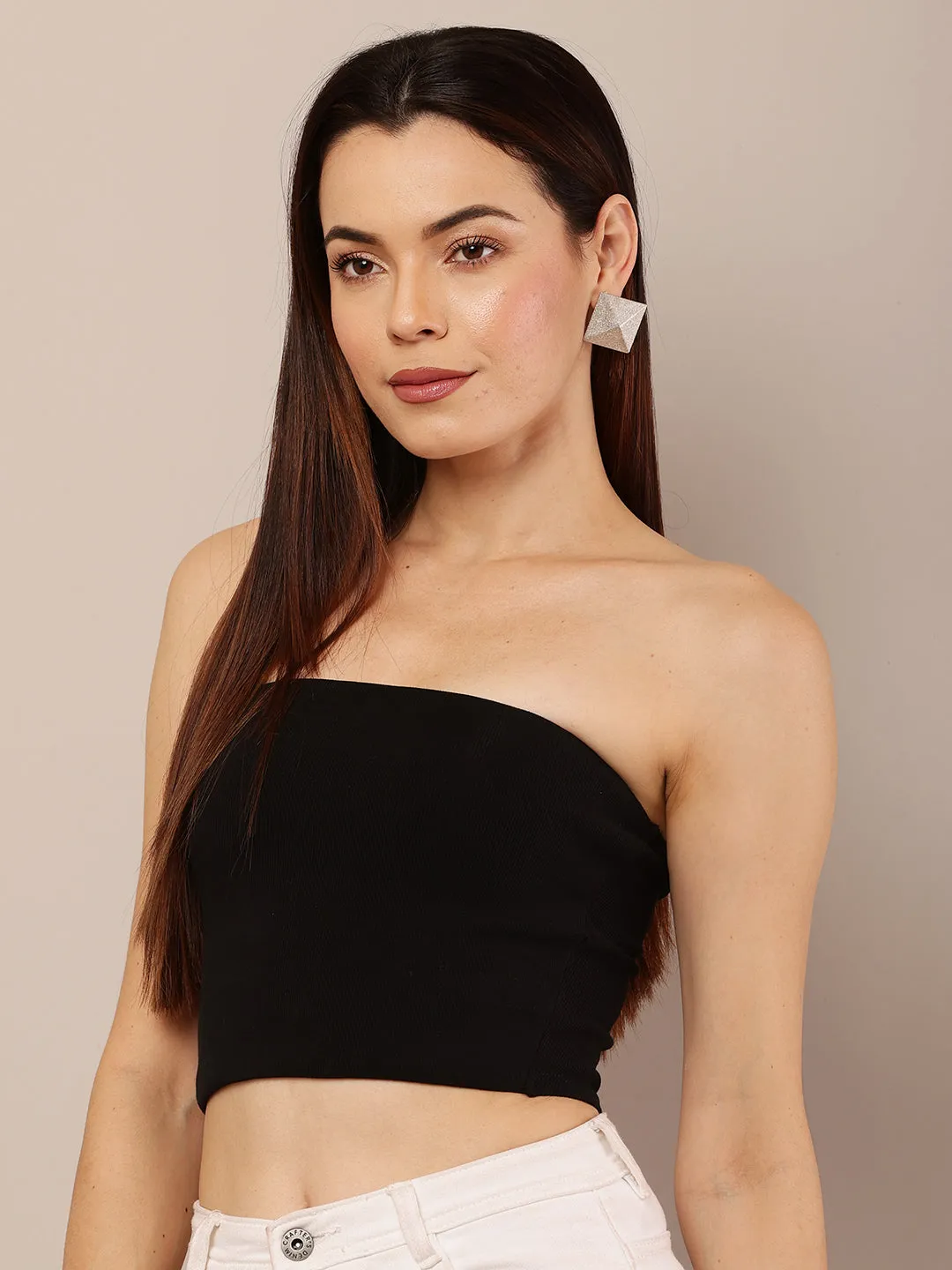 Women Black Off Shoulder Top