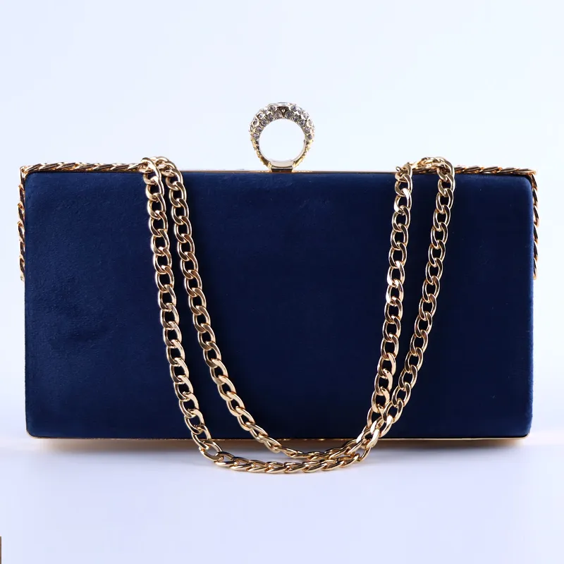 Womens Evening Elegant Velvet Clutch Handbag for Party Wedding